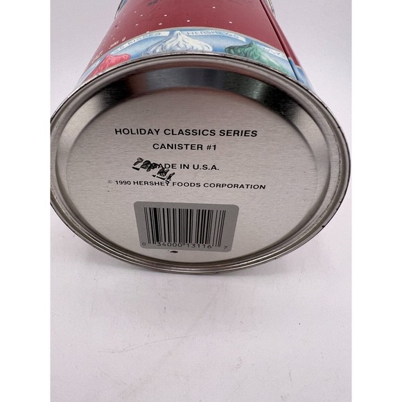 1990 Vintage Hershey's Kisses Rocking Horse Holiday Tin/Candy Tin - Picture 6 of 9